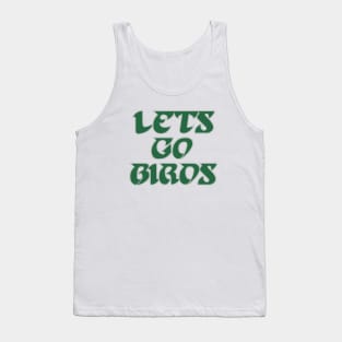 Lets Go Birds, Retro - White Tank Top